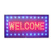 Led "Welcome" Sign - Light Market