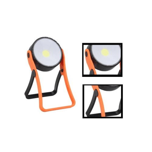 Magnetised Battery Operated LED Cob Work Light Round - Light Market