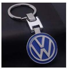 Metal VW Badge Keyring - Light Market
