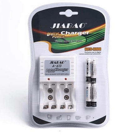 Multi Battery Charger With 4 x AAA Rechargeable Batteries - Light Market