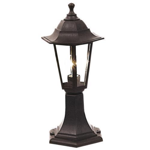 Outdoor Pillar Lantern Black L322 Bright Star - Light Market