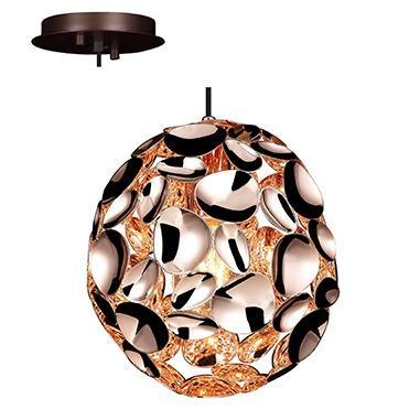 Pendant Metal 180mm Rose Gold E27 1x60w RP237 - Light Market