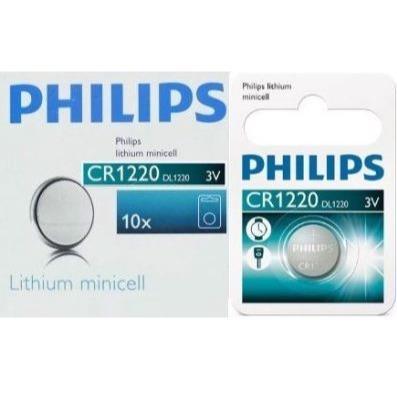 PHILIPS CR1220 LITHIUM COIN BATTERY 3V AV699 - Light Market
