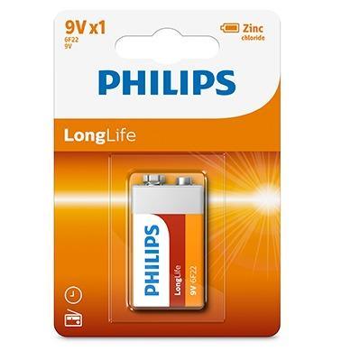 Philips LongLife Zinc Battery 9V - 1 Pack - Light Market