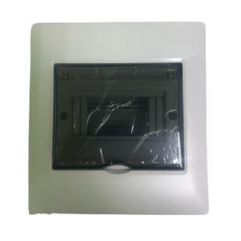 Recessed DB Box 6Way PVC - Light Market