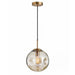 Round Glass Ball Pendant - Amber - DRS8051-1 - Light Market