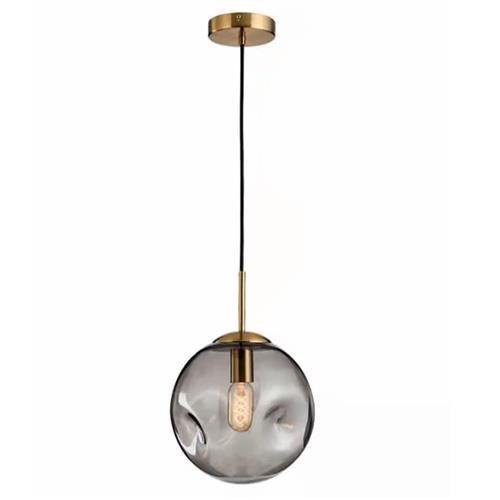 Round Glass Ball Pendant - Smoke Grey - DRS8051-2 - Light Market