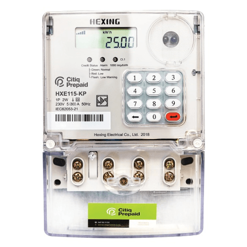 Single Phase Prepaid Electricity Meter Hxe115-kp Hexing - Light Market