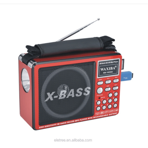 Solar FM Radio With Led Bulb Red Harwa HW-760LS - Light Market