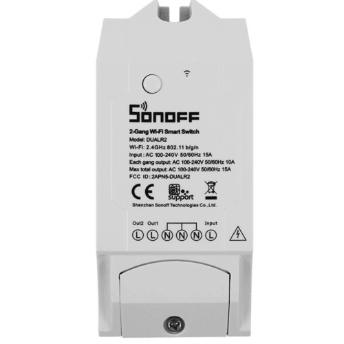 Sonoff 15A 2 Channel WIFI Switch DUALR2