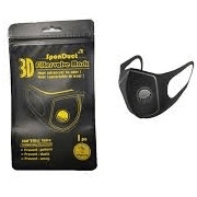Sponduct 3D Face Mask With Valve - Light Market