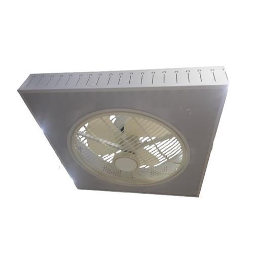 Square Led Rotating Ceiling Fan Tri-Color Bing Light - Light Market