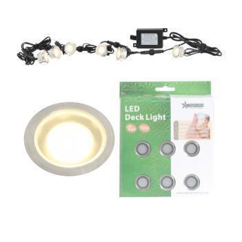 Stainless Steel LED Deck Lighting Kit 3000k 6 Pack DL070 - Light Market