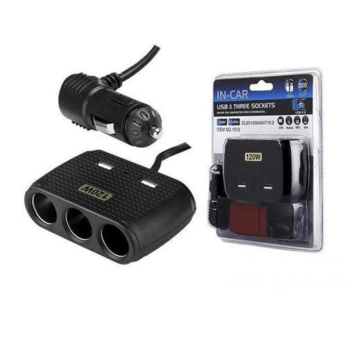 Super Power 120w 1 to 3 car Outlet - Light Market