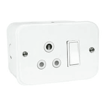Surface Mounted Single Plug Industrial Wall Socket Redisson - Light Market