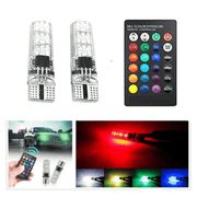 T10 12v 5050 x 6 Led Rgb Park Light With Remote 2 Pack Ejc - Light Market