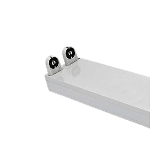 T8 4ft Double Led Fitting Open Channel HT-120D - Light Market