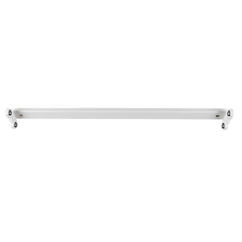 T8 5ft PVC Double LED Fitting 1 Sided - Light Market