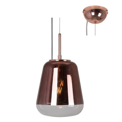 Toledo Pendant Copper/ Transparent Glass P932 Eurolux - Light Market