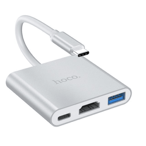 Type-c to HDMI/USB Adapter Hoco Hb14 - Light Market