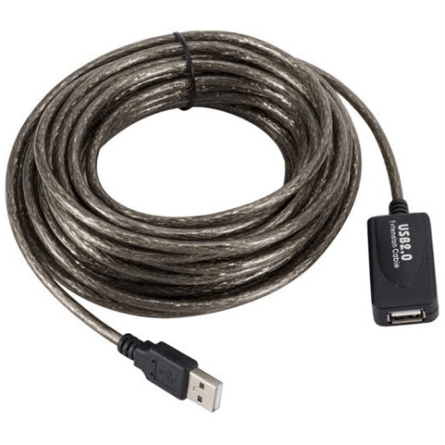 USB 2.0 Active Extension Cable 10m - Light Market