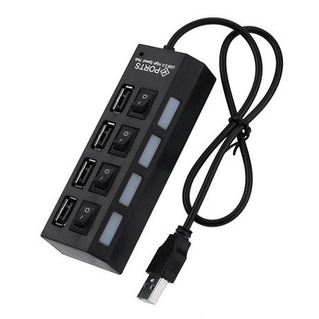 Usb 2.0 Hi Speed Hub 4 Port - Light Market