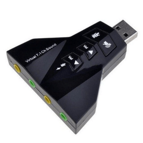 USB Sound Card Adapter Virtual 7.1 Channel - 4port - Light Market