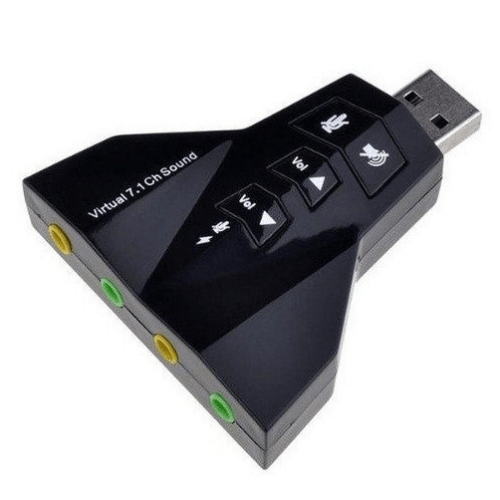 USB Sound Card Adapter Virtual 7.1 Channel - 4port