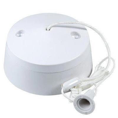White Ceiling Pull Switch - Light Market